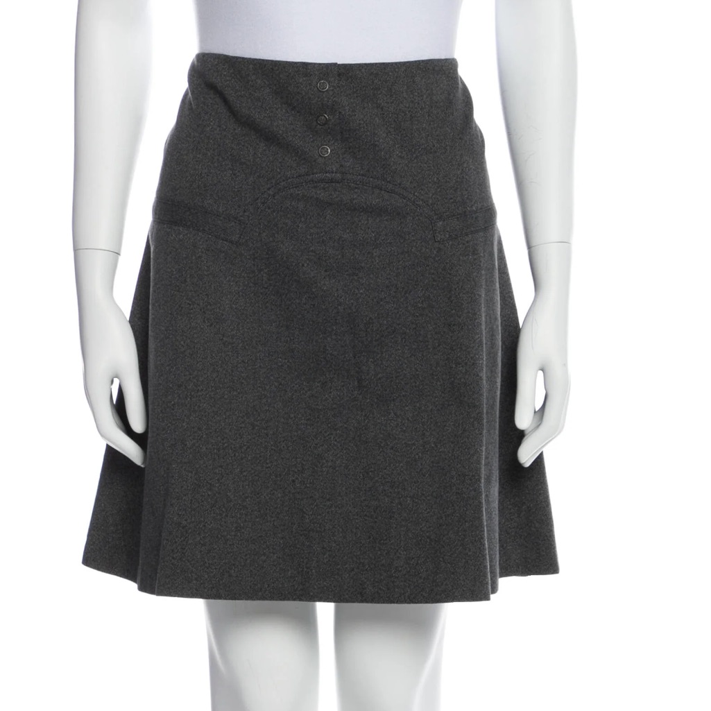 Mayle Barney's New York Grey Mini Skirt A-Line